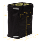 Orchard Grocery Pannier - Po Campo color:black ripstop;