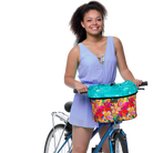 Pinellas Bike Basket - Po Campo color:tropical nights;