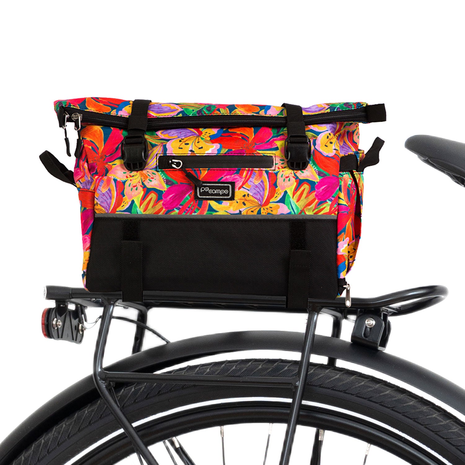 Vernon Bike Trunk Bag - Po Campo color:tropical nights;