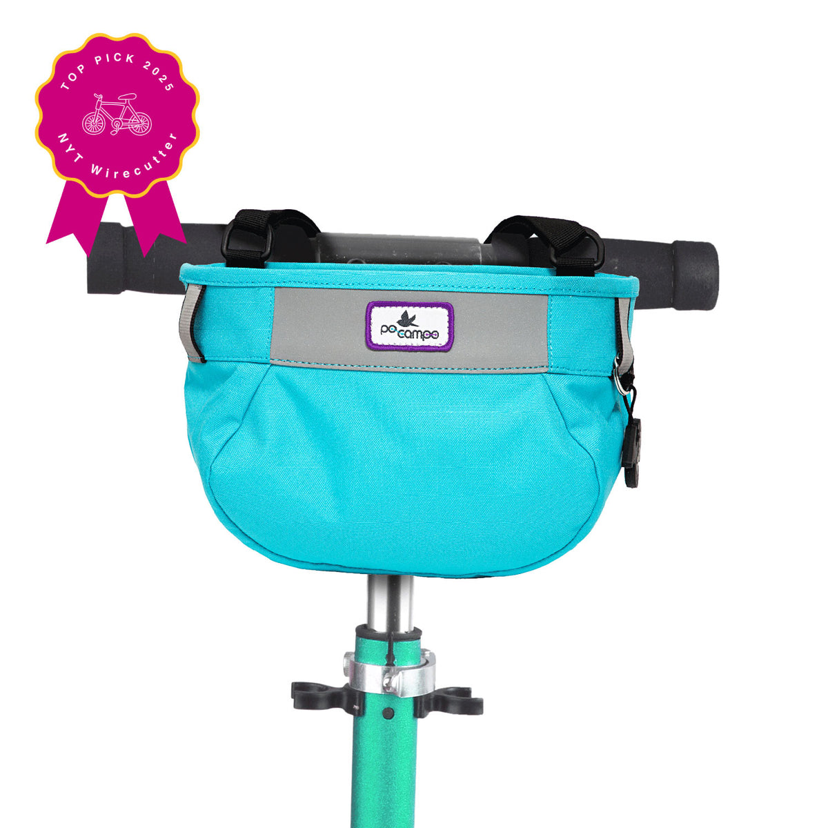 Po Campo Whoosh Fabric Basket in Blast Blue | color:blast blue;